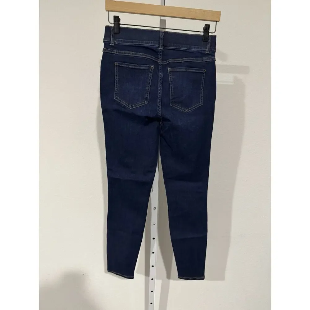Spanx S Ankle Skinny Jeans In Midnight Shade $128 20342R NWT